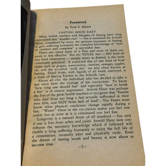 VTG Rational Fasting Arnold Ehret Book Original Physical Mental Spiritual Health - Picture 6 of 7